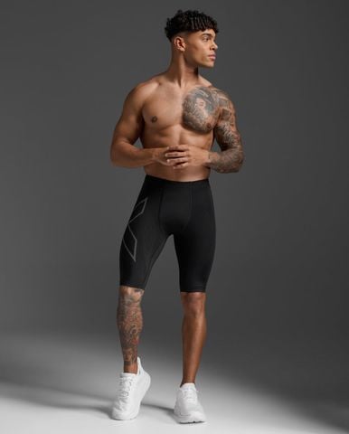 Quần Bó Cơ Nam 2XU Light Speed Compression Shorts Mens - BLK/BRF