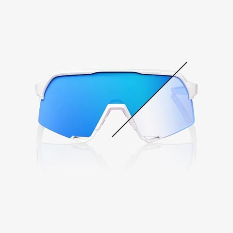 Kính 100% S3 Tròng Đổi Màu - Bastille - Blue Mirror Photochromic