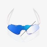  Kính 100% Hypercraft Tròng Đổi Màu - Bastille - Blue Mirror Photochromic 