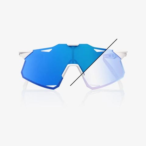 Kính 100% Hypercraft Tròng Đổi Màu - Bastille - Blue Mirror Photochromic