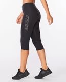  Quần Bó Cơ Nữ 2XU Core Compression 3/4 Tights - BLK/SIL 