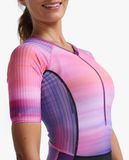  Bộ Quần Áo Ba Môn Phối Hợp Nữ 2XU Aero Sleeved Trisuit - Pastel Pink/Acai 