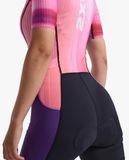  Bộ Quần Áo Ba Môn Phối Hợp Nữ 2XU Aero Sleeved Trisuit - Pastel Pink/Acai 