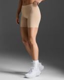  Quần Bó Cơ Nữ 2XU Core Comp Game Day 5" Shorts - BGE/SIL 