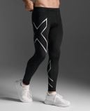  Quần Dài Bó Cơ Nam 2Xu Core Compression - BLK/SIL 