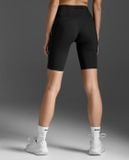  Quần Bó Cơ Nữ 2XU Light Speed Mid-Rise Compression Shorts - BLK/GRF 
