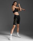  Quần Bó Cơ Nữ 2XU Light Speed Mid-Rise Compression Shorts - BLK/GRF 