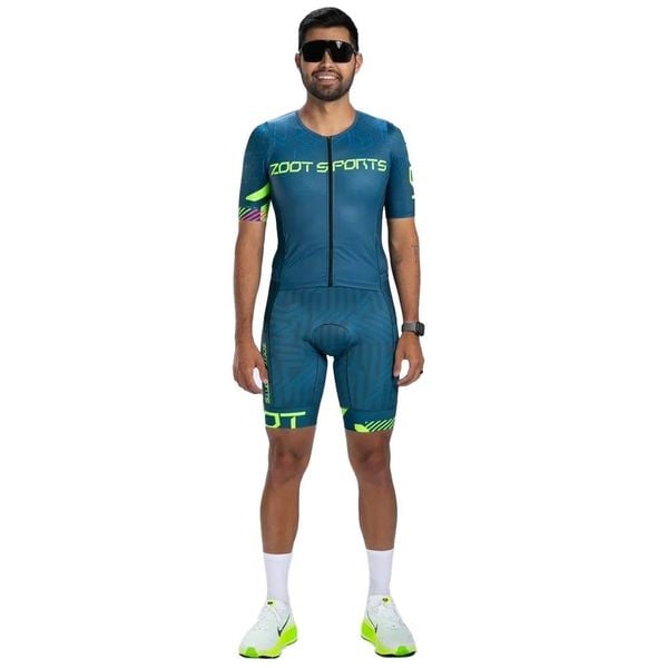 Bộ Quần Áo Ba Môn Nam Zoot Men's Ltd Tri Aero Fz Racesuit - Techno