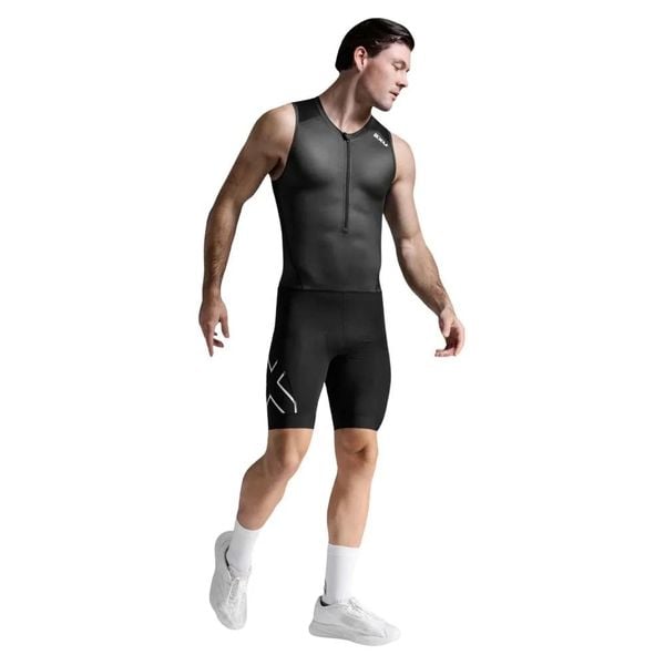 Bộ Quần Áo Nam Ba Môn Phối Hợp Triathlon 2XU Core Trisuit - BLK/WHT