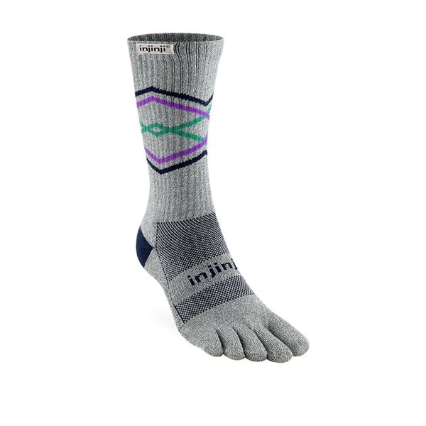Tất Xỏ Ngón Chạy Địa Hình Injinji Trail Midweight Crew - Graphite