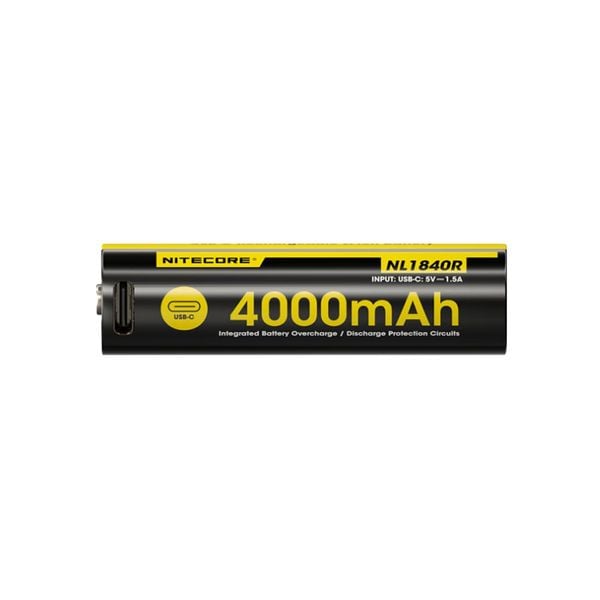 Pin Sạc USB-C Nitecore NL1840R Dung Lượng 4000mAh (Loại Pin 18650)