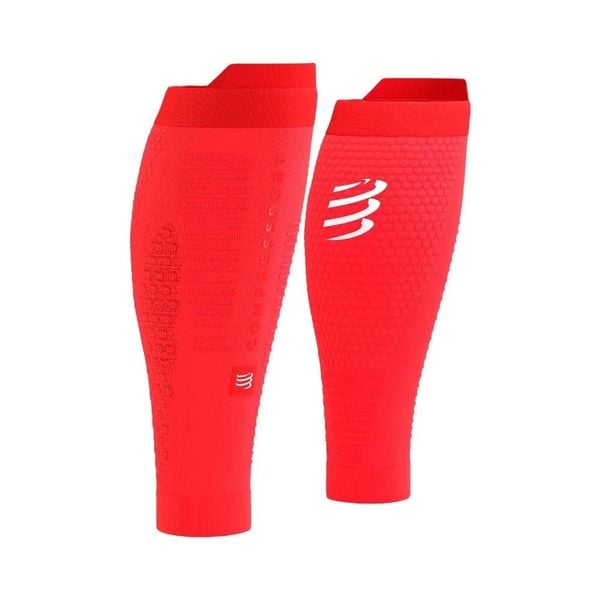 Bó Bắp Chân Compressport Calf R2 3.0-Fluo red/White Refl
