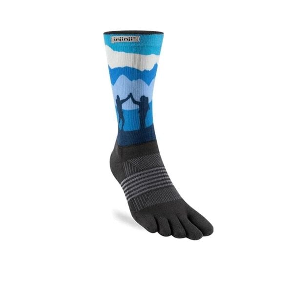 Tất Xỏ Ngón Chạy Bộ Injinji Artist Designed Women's Trail Midweight Crew - Denali
