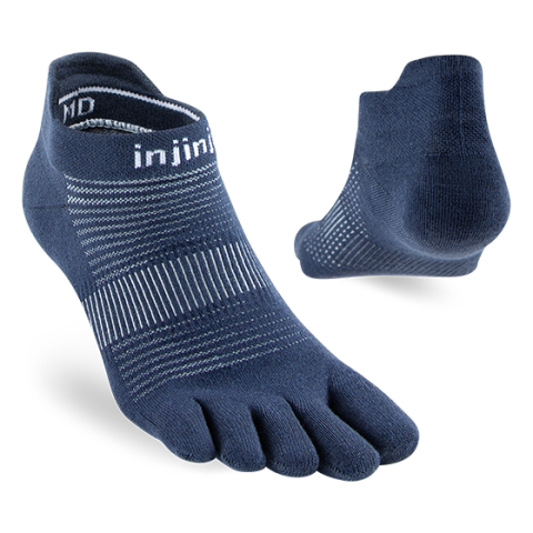 Tất Xỏ Ngón Chạy Bộ Injinji RUN Lightweight No Show - Navy