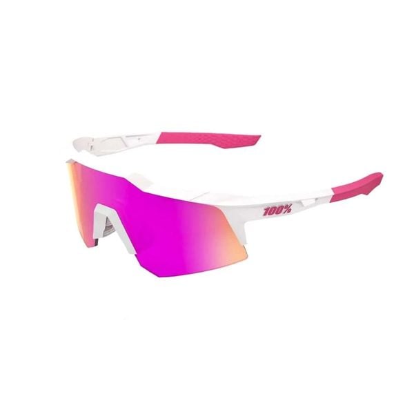 Kính 100% Speedcraft - Matte White/Pink HiPER Vital Pink Mirror