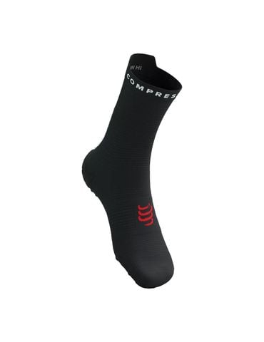Tất Chạy Bộ Compresspot Pro Racing Socks v4.0 Ultralight Run High - BLACK/WHITE