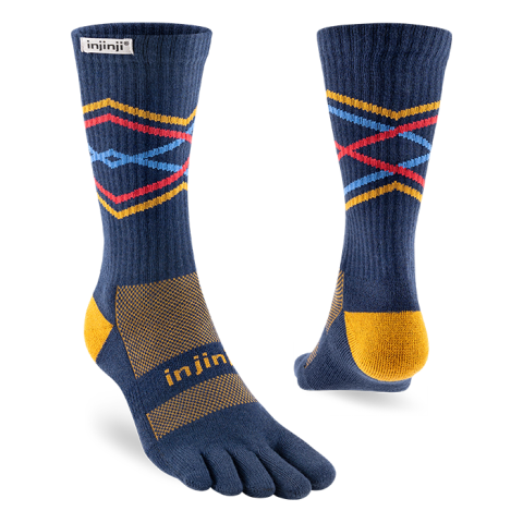 Tất Xỏ Ngón Chạy Địa Hình Injinji Trail Midweight Crew - Denim
