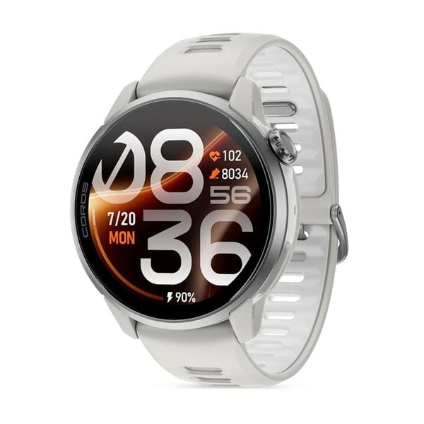 Đồng hồ chạy bộ, thể thao GPS Coros Pace 4 Pro - Silicone - White