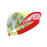  Mũ Chạy Bộ Compressport Pro Racing Cap-Green Camo/Fluo Red 