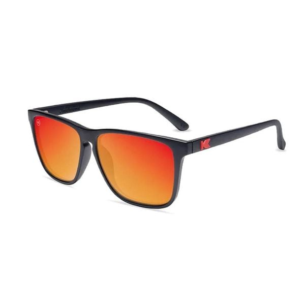Kính Thể Thao KnockAround Fast Lanes - Matte Black/Red Sunset