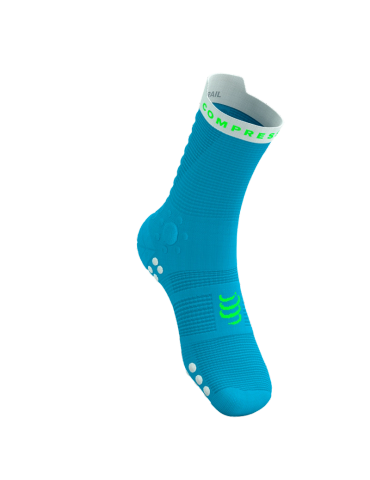 Tất Chạy Trail Compresspot Pro Racing Socks v4.0 Trail - NORSE BLUE/NEON GREEN