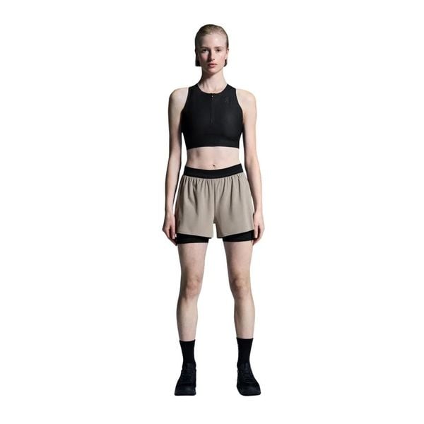 Áo Chạy Bộ Nữ On Running Women's Race Crop - Black
