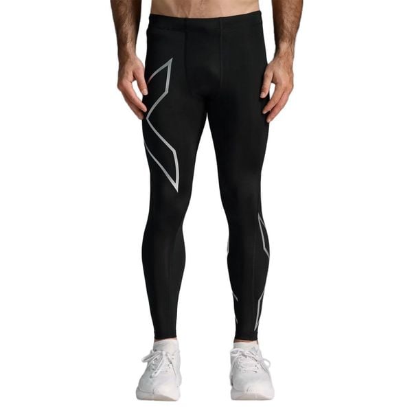 Quần Dài Bó Cơ Nam 2Xu Core Compression - BLK/SLV