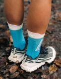 Tất Chạy Trail Compresspot Pro Racing Socks v4.0 Trail - NORSE BLUE/NEON GREEN 