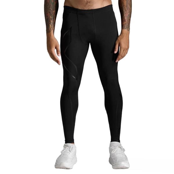 Quần Dài Bó Cơ Nam 2Xu Core Compression - BLK/BLK
