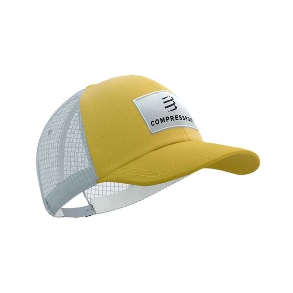 Mũ Thể Thao Compressport Trucker 6P Cap - Grey Dawn/Ceylon Yellow