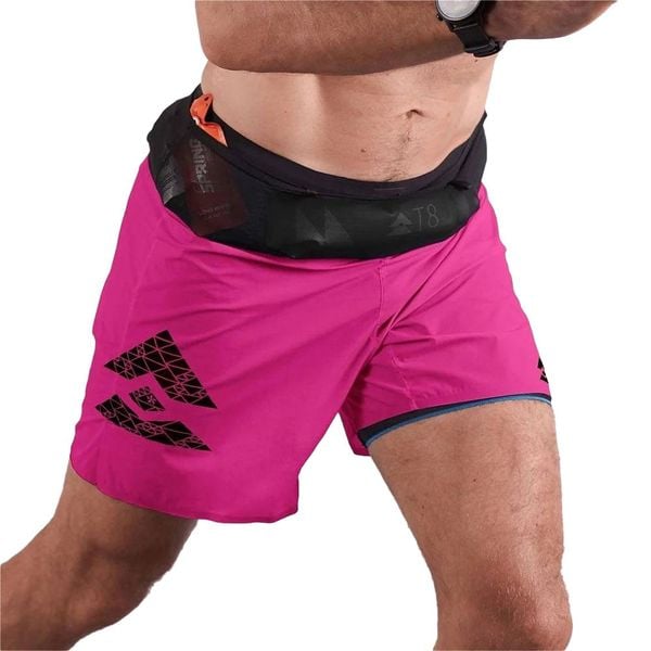 Quần Chạy Bộ Nam T8 Men's Sherpa Shorts - Hot Pink