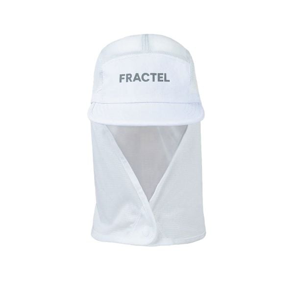 Mũ Chạy Bộ Trùm Gáy Fractel Legionnaire (Pony Tail Hole) - White Lumen