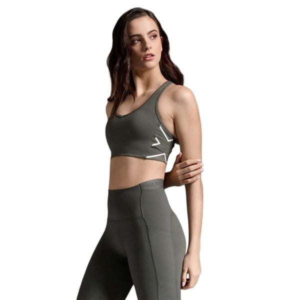 Áo Ngực Chạy Bộ 2XU Motion Racerback Medium-Support Bra - JUP/WHT