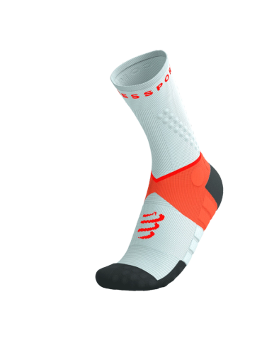 Tất Chạy Trail Compressport Ultra Trail Socks V2.0 - GRAY VIOLET/TIGERLILY