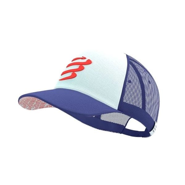 Mũ Thể Thao Compressport Trucker Cap - Orient Blue/Star White