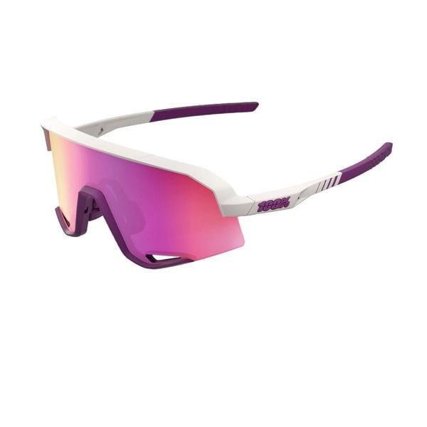 Kính 100% SLENDALE Matte Chalk - Purple Mirror Lens