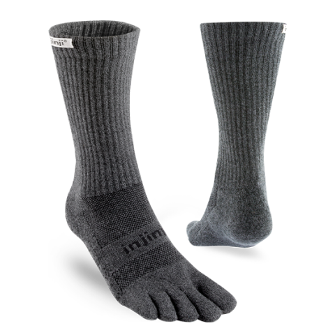 Tất Xỏ Ngón Chạy Địa Hình Injinji Trail Midweight Crew - Granite