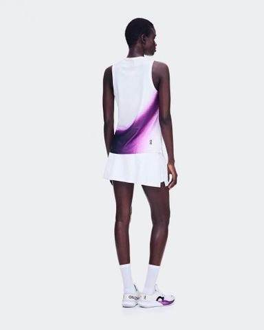 Áo Ba Lỗ Thể Thao Nữ On Running Women's Court Tank Swing - White/Cassis