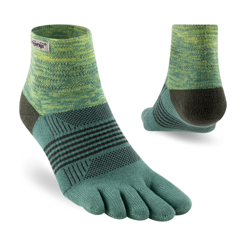 Tất Xỏ Ngón Chạy Địa Hình Injinji Women Trail Midweight Mini Crew - Sprout