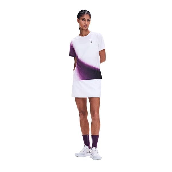 Áo Thể Thao Nữ On Running Women's Court-T Swing - White/Cassis