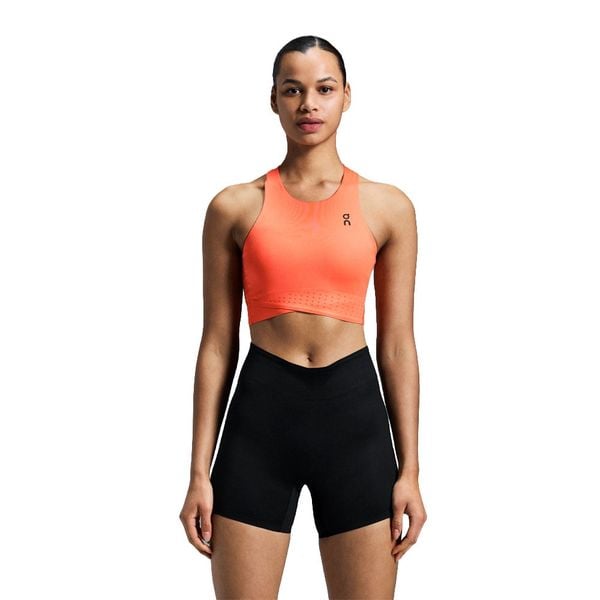 Áo Bra Chạy Bộ Nữ ON Women's Race Crop - Flame/Black