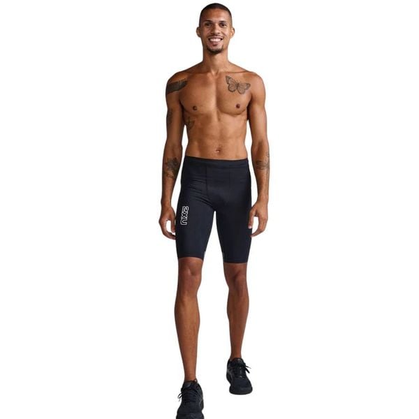 Quần Bó Cơ Nam 2XU Light Speed React Compression Shorts - BLK/WRF