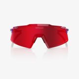 Kính 100% AEROCRAFT LE FDJ Gloss Translucent Red/Blue - HiPER Fire Red Mirror Lens 