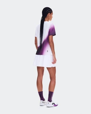 Áo Thể Thao Nữ On Running Women's Court-T Swing - White/Cassis