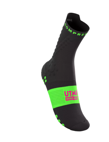 Tất Chạy Trail Compresspot Pro Racing Socks v4.0 Trail - UTMB 2026 - Black