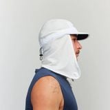  Mũ Chạy Bộ Trùm Gáy Fractel Legionnaire (Pony Tail Hole) - White Lumen 