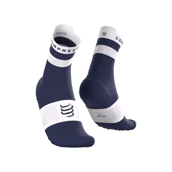 Tất Chạy Bộ Compresspot Pro Racing Socks v4.0 Ultralight Run High - PEACOAT/WHITE