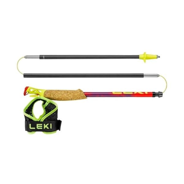Gậy Chạy Địa Hình LEKI Ultratrail FX.One Superlite - Bright Red/Violet/Neon Yellow