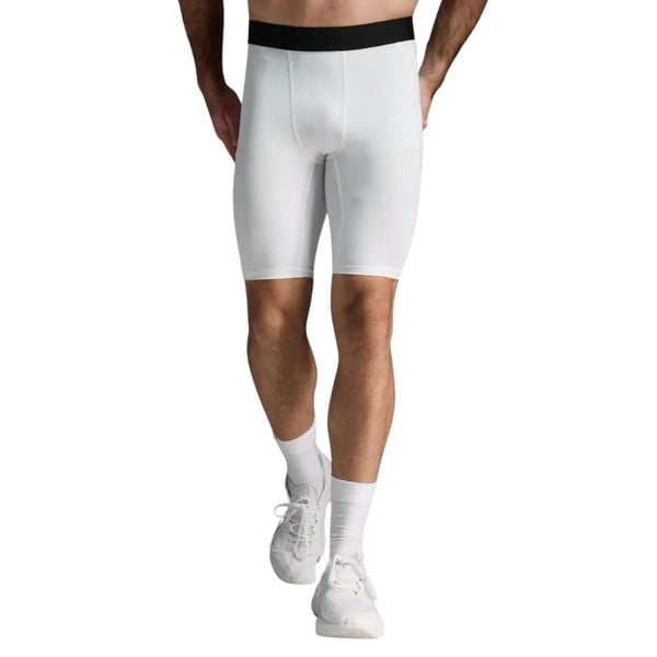 Quần Bó Cơ Nam 2Xu Men's Base Layer Compression Shorts - White