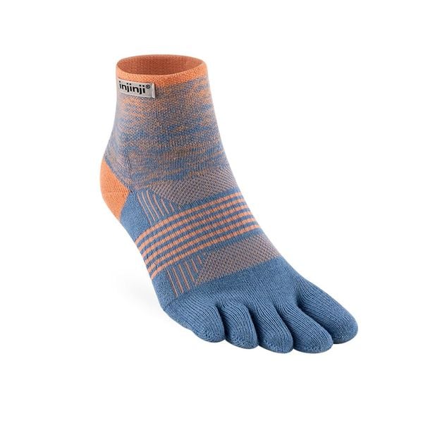 Tất Xỏ Ngón Chạy Địa Hình Injinji Women Trail Midweight Mini Crew - Salmon